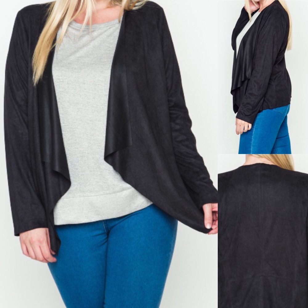 ✨Black Suedette Cardigan✨